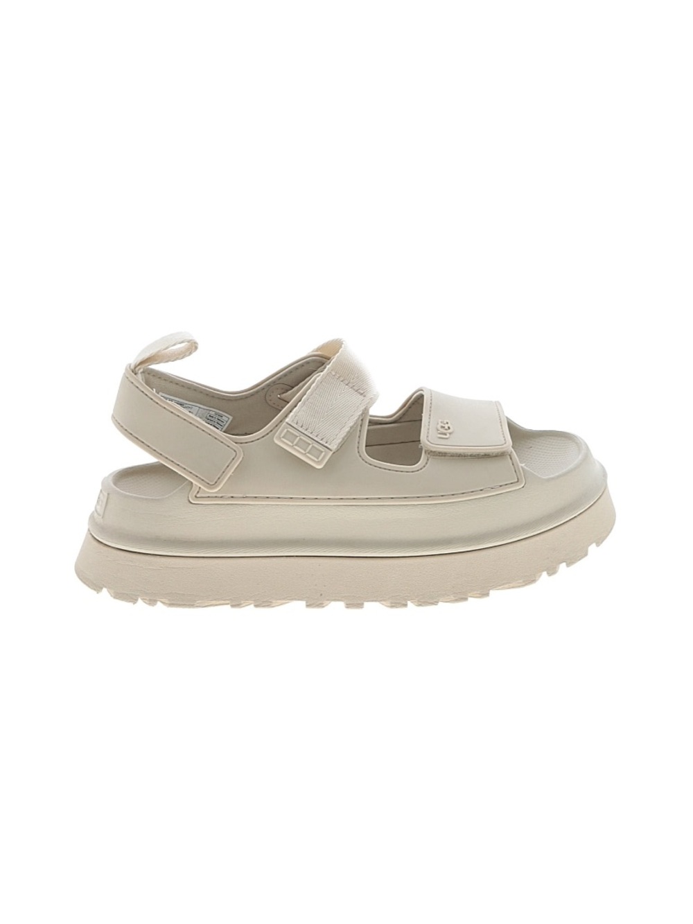 UGG GoldenGlow Sandal Platform Sandals Cream US 7 Strappy Cushion lightweight